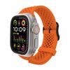Adequado para apple watch Ultra9876543210 geração se furo de milho pulseira de relógio de silicone respirável novo