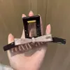 Pinza para el pelo de estrella con garra y estampado de leopardo estilo retro, dulce y fresca, para recogidos, pinza de acetato de gato y tiburón, accesorio de pelo elegante en forma de corazón