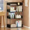 Estantería de baño de pie de varias capas, estante de almacenamiento para al lado del inodoro o la lavadora, estante de almacenamiento para huecos para el lavabo, varios artículos útiles para el baño
