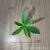 Hoja de Pieris Japonica de simulación de una sola pieza ramas secas decoración DIY hojas verdes falsas decoración de frutería supermercado hojas verdes de plástico