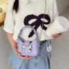 Bolso de mano infantil con lazo estilo coreano] Nuevo bolso bandolera infantil de primavera, mini bolso con cadena estilo niña
