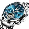 Teweys famoso reloj tourbillon reloj de moda para hombre reloj mecánico reloj de negocios moderno