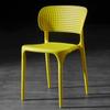 Respaldo de Silla de Plástico Apilable Engrosado Pegamento Mesa y Sillas de Comedor Aprendizaje y Entrenamiento Sedentario Alto Soporte de Carga Taburete Doméstico Silla de Comedor