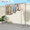 *Perchero de tubería galvanizada, expositor, estante de pie para secar ropa, estantería, perchero para ropa, perchero de un solo poste, tendedero de tubería de agua