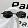 2026 Nuevo Estilo Estilo Old Money Retro Metal Gafas de Sol Ovaladas Anti-UV Estilo Coreano Gafas de Sol para Fotografía al Aire Libre para Mujeres