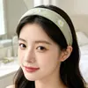 Diadema de tela dulce estilo coreano con lazo, diadema de cuadros florales para niñas, pinza de pelo de ala ancha para una coronilla alta, accesorio para el cabello