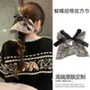 Nuevo Diseño Coreano de Nicho Hecho a Mano Encaje Plisado Encaje Banda para el Cabello Doble Capa Intestino Grande para el Cabello Accesorios para el Cabello