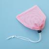 Bolsa de Malla Rosa con Cordón para Organización y Almacenamiento en el Hogar, Bolsa de Malla con Cordón de Poliéster Grueso para Filtro Venta al por Mayor
