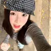 Gorra Plaid Octagonal, Estilo Delgado para Primavera y Verano, Gorra de Periodista Rayada Europea y Americana, Boina de Moda Británica, Gorra de Artista Vanguardista
