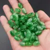 Cuentas sueltas de jade semilla de hielo verde sol cuentas de arroz sueltas venta al por mayor accesorios DIY cuentas colgante de cuentas de jade verde cuerda venta al por mayor