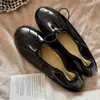 Bailarinas Estilo Coreano con Lazo Verano 2026 Boca Baja Suela Suave Zapatos Individuales Punta Redonda Slip-on Para Viajar Zapatos de Abuela