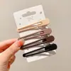 Pinza para el cabello minimalista sin costuras estilo coreano para flequillo y cabello suelto, nuevo modelo 2025, pinza para el cabello no dañina, pinza lateral