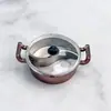 Mini Olla de Simulación Yuanyang Pot PVC Plateado Pequeña Olla Caliente DIY Pegamento de Crema Juguete de Comida Accesorios Contenedor Casa de Juego Juguete