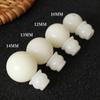 Fabricante Venta al por Mayor Jade Blanco Bodhi Cuentas Sueltas Cabeza de Buda Pagoda Estrella Luna Diamante Cuentas para Pulsera de Mano Accesorios DIY Raíz de Bodhi Tres Vías