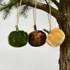 Abóboras Simuladas de Veludo Personalizadas, Enfeites de Abóbora para Decoração de Casa de Ação de Graças, Abóboras Decorativas Penduradas para Festival da Colheita