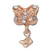 Panjia Gold novo banhado a ouro coração oco em forma de diamante contas de diamante moda Europeia e Americana Diamante nova decoração de cordão feminino Atacado