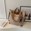 Bolso de mano de gran capacidad y moda para mujer, novedad de verano 2024, bolso de hombro informal sencillo.