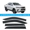 Adecuado para Toyota Toyota Hilux Doble Cabina 2016-2021 Deflector de Lluvia para Ventana Lateral Lluvia