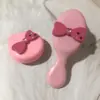 Peine de airbag rosa y negro y2g peine de masaje DIY lindo para el hogar peine de airbag con lazo portátil