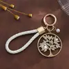 Accesorio Versátil de Estilo Europeo y Americano para el Día a Día, Colgante Árbol de la Vida, Llavero de Moda de Lujo Ligero Personalizado para Mujer de Gama Alta