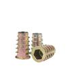 Tuerca de Aleación de Zinc con Rosca Interna y Externa con Cabeza Avellanada, Tuerca de Tornillo de Vaso Hexagonal, Tuerca M6/M8/M10 Incrustada Antióxido