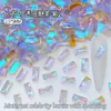 2.5*5mm Fundo Plano Retangular Diamante de Vidro para Nail Art Diamante de Formato Especial Joias para Nail Art Acessórios de Unha Vestíveis Diamante Atacado