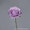 Flor Artificial Rosa Redonda de Cabeça Única Rosa de Seda Adereços para Cenário de Casamento Decoração de Vitrine de Shopping Entrega Direta da Fábrica