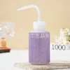Novo Modelo Garrafa de Limpeza para Cílios 150ml Cravejada de Diamantes com Bico Curvo Tipo Squeeze, Ferramenta Auxiliar de Limpeza para Beleza de Cílios e Unhas, à Prova de Vazamento