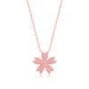 Pulsera de flor de cerezo de plata esterlina S925 con adornos de mano de viento frío de estudiantes de diseño de minorías japonesas y coreanas que tiemblan en vivo.