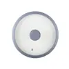 Tapa de Vidrio Templado para Olla de Uso Doméstico, Universal para Sartenes, con Borde de Silicona, Antiescarcha, Antiexplosión, Resistente a Altas Temperaturas, Tapa Anti-Salpicaduras