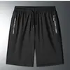 Shorts Masculino Simples Solto Plus Size Secagem Rápida Verão Finos Casuais Tendência Praia Comprimento do Joelho