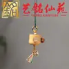 Sándalo Cubo de Azúcar Gato Pequeño Taza Cadena para Teléfono Colgante Yi Ming Xian Yuan Creativo Taza de Té de Madera Colgante para Bolsa