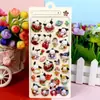 Nueva pegatina de relieve estéreo 3D de dibujos animados exquisitos para niños, pegatina decorativa para cuenta de mano DIY, pegatina decorativa para carcasa de teléfono móvil