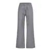 Pantalones casuales de pierna recta de lunares, de cintura alta, adelgazantes, con caída, adecuados para paseos tranquilos, pantalones de largo completo