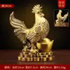 Ornamentos de Frango em Lingote Estilo Chinês Atacado, Ornamentos de Galo de Dinheiro em Latão, Artesanato para Escritório e Casa, Presentes, Animais
