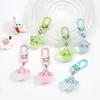 Dopamina Lindo Dibujo Animado Color Caramelo Cara Sonriente Forma de Corazón Estrella de Cinco Puntas Llavero Dulce Colgante para Bolso Estilo Girly