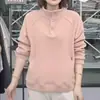 Sudadera de terciopelo acanalado con cuello alto para mujer, nuevo estilo otoño/invierno 2026, cálida, de tres botones, top versátil de color liso