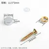 Tornillos de Espejo Publicitarios, Tornillos de Fijación Decorativos Personalizados para Espejos, Accesorios de Tapa de Cobre, Sujetadores Decorativos de Vidrio para Espejos con Tapas, Tornillos