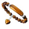 Pulseira Europeia e Americana Dia das Mães Olho de Tigre Obsidiana em Pó Cristal Verde Dongling Pulseira para a minha avó Ponte Mão