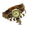 Lote Misto pulseira de relógio de couro genuíno pulseira de relógio de couro de vaca vintage relógio decorativo para homens e mulheres joias de moda europeia e americana relógio de couro
