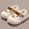 Paquete Completo Ropa de Abrigo Unisex para Niños Dibujos Animados Antideslizante Impermeable para el Hogar de Otoño/Invierno Pato Niños Pantuflas de Algodón
