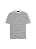 Camiseta a Rayas Estilo Retro Americano con Efecto Desgastado de Manga Corta para Hombres y Mujeres, Versátil Top Holgado 2026 para Parejas y Uso Diario