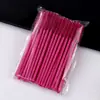 Cepillo para Pestañas con Mango Sólido, Cepillo Espiral para Pestañas y Cejas, Pincel de Maquillaje Desechable, Herramienta Mini Peine para Pestañas Multicolor