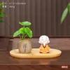 Miniatura de monje estilo Zen, Huaiyuan, un adorno de escritorio para salas de estar, salas de té y entradas de estilo chino o vitrinas de vino