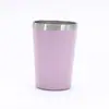 Vaso de leche pequeño de acero inoxidable 304 estilo Foreign Trade Ins, taza de café de doble capa con sublimación, taza de agua portátil con aislamiento térmico para bebidas frías.
