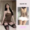 Lencería Sexy Tallas Grandes, Transparente y Atractiva, Estampado de Leopardo, Seductora y Provocativa, Revelando los Glúteos