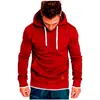 Novo suéter pullover masculino liso para treino, fitness, esportes ao ar livre, lazer, com barra costurada