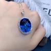 Novo ganso em forma de ovo artificial safira cheio de diamante pingente feminino online vermelho ao vivo venda quente anel aberto colar terno
