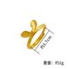 Nuevo Producto Collar Anillo Orejas de Conejo Yuanqi para Mujer, Joyería Elegante y Versátil, Joyería Linda Chapada en Oro