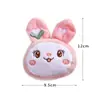 Broche Relleno Conejo Colorido Niños Equipaje Zapatos Joyería Colgante Horquilla con Muñeca Rellena de Algodón Accesorios DIY